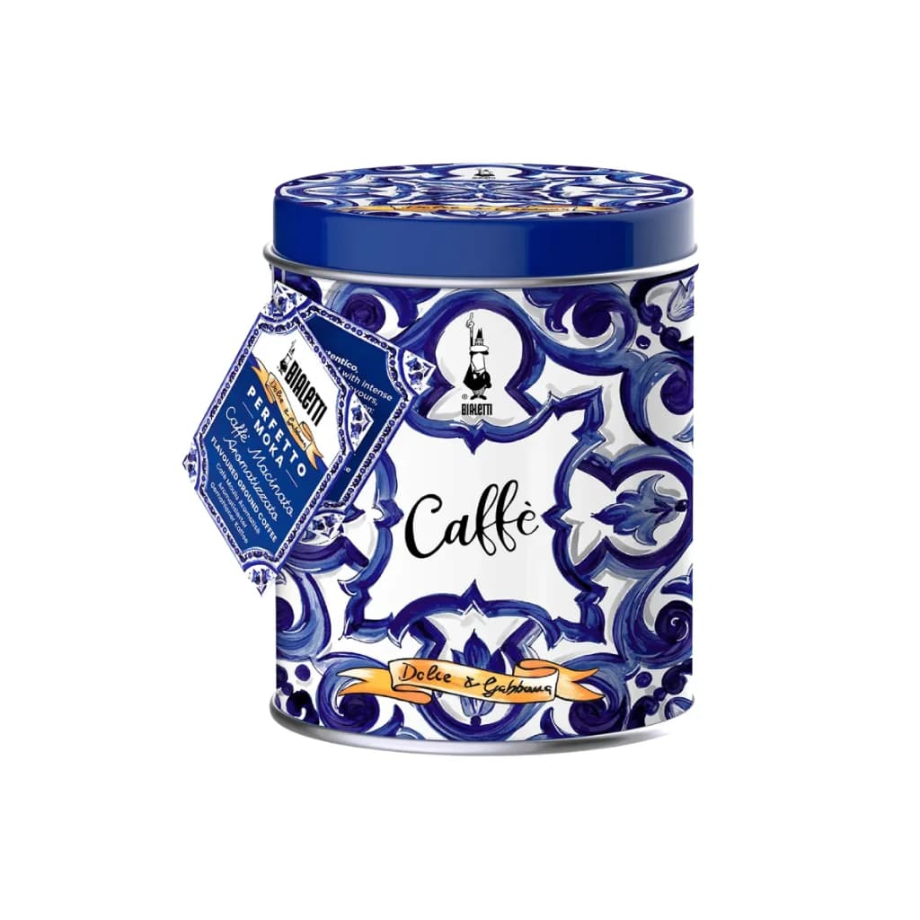 Dolce & Gabbana աղացած սուրճ (թիթեղյա տուփ): Միջերկրածովյան (200 գ)