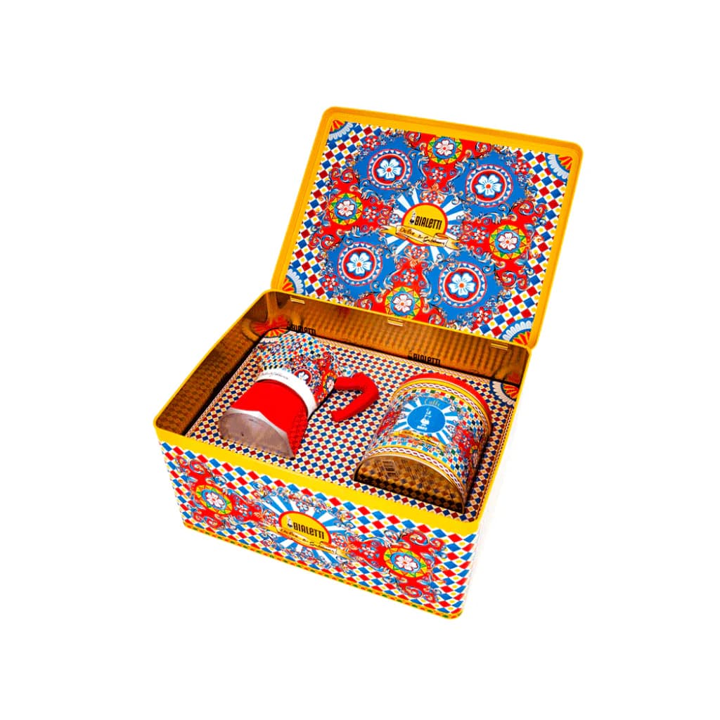 Dolce & Gabbana նվերի տուփ՝ Սիցիլիական (Moka 3 բաժակ + Սուրճ 200 գ)